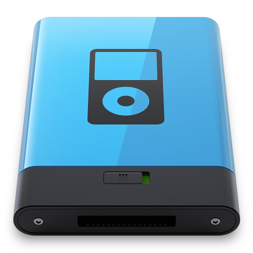 Blue iPod B Icon 512x512 png